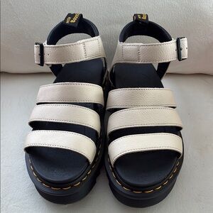 Dr. AirWair Martens Black and White Chunky Sandals